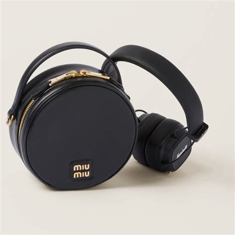 Miu Miu Marshall X headphones with leather case 